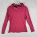 Athleta Sweaters | Athleta Sweater Women's Medium Cowl Neck Knit Stretch Long Sleeve | Color: Red | Size: M