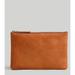 Madewell Accessories | Madewell $50 The Pouch Clutch English Saddle F6966 Embossed | Color: Gold/Tan | Size: Small