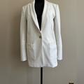 Michael Kors Jackets & Coats | Michael Michael Kors Navy White Tweed Women Size 2 Blazer Jacket | Color: White | Size: 2