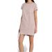 Madewell Dresses | Madewell Pink White Stripe Play Button Back Linen Blend Shift Mini Dress Small | Color: Pink/White | Size: S