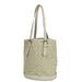 Louis Vuitton Bags | Auth Louis Vuitton Bucket Pm Shoulder Bag Monogram Mini Lin Ivory Dunne | Color: Gray | Size: W 23 X H 25 X D 16 Cm