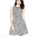 Kate Spade Dresses | Kate Spade New York Sleeveless Leopard-Print Fit & Flare Dress Xxsmall | Color: Black/White | Size: Xxs