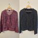 J. Crew Jackets & Coats | 2x Jcrew Micro Tweed Poppy Blazer Women’s - Full Zip Casual Jacket | Color: Black/Pink/Purple/White | Size: L