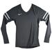 Nike Tops | Gray High School Vb Practice Top Size Medium Long Sleeve Shirt Nike Crossfit | Color: Gray | Size: M
