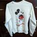 Disney Sweaters | Disney Parks Walt Disney World White Vintage Mickey Sweatshirt, Size Xs | Color: White | Size: Xs