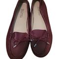 Michael Kors Shoes | Michael Michael Kors Daisy Moccasin Flats In Red Merlot & Gunmetal Size 6.5 | Color: Purple/Red | Size: 6.5