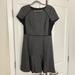 J. Crew Dresses | J.Crew Gray/Black Pattern Wool Knee Length Short Sleeve Work Dress Size 13 | Color: Black/Gray | Size: 12