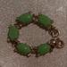 J. Crew Accessories | Designer J. Crew Gold-Tone Green Jade Oval Bead | Color: Gold/Green | Size: Os