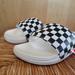 Vans Shoes | New Vans Classic Checkered Print Slides, Size 7! | Color: Black/White | Size: 7