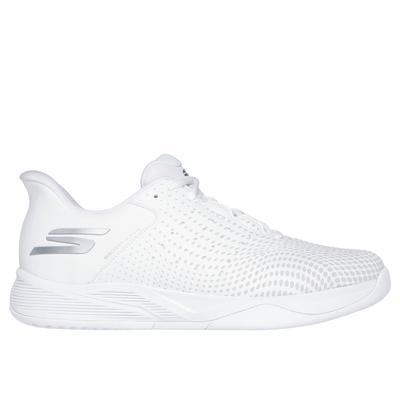 Skechers Men's Slip-ins Relaxed Fit: Viper Court Reload Sneaker | Size 9.0 | White | Textile/Synthetic | Vegan | Machine Washable | Arch Fit