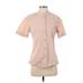 Tomas Maier x Uniqlo Short Sleeve Button Down Shirt: Pink Print Tops - Women's Size Small