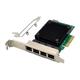 Gathukila PCIE X4 2.5G Gigabit Network Card RTL8125B 4 Port Ethernet Network Card Desktop Server Network Card