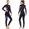 Ultra Stretch Wetsuit Sun Protection Swimsuit 3mm Thickness Back Zip One Piece For Swimwear Surfing Diving Suit,XL,Black