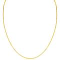 ITALIAN FASHIONS14K REAL Solid Yellow Gold 0.7MM Italian Diamond Cut Box Link Chain Necklace gold necklaces for women MADE IN ITALY (0.7 MM 22 Inches 14K Yellow Gold ITALY Spring Ring)