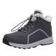 Winter Shoes Men's Winter Boots Lined and Waterproof Trainers Men's Winter Snow Boots Non-Slip Hiking Shoes Non-Slip Combat Boots Men Outdoor Shoes for Work Camping, 01 Grey, 8 UK