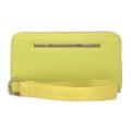 Steve Madden Bzip-Web Zip Around Wallet Wristlet, Lemon