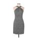 Michael Kors Casual Dress - Sheath Halter Sleeveless: Black Dresses - Women's Size 6