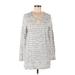 J.Jill Casual Dress: Gray Dresses - Women's Size Medium