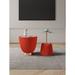 Manhattan Comfort Modern Anderson Ceramic Gold Table Set