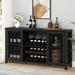 Coffee Bar Cabinets, Wine Cabinets with Wine Rack Storage, Industrial Kitchen Wine Cabinets and Coffee Buffets