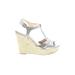 Vince Camuto Wedges: Silver Shoes - Women's Size 8 1/2