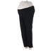 Old Navy - Maternity Casual Pants - Mid/Reg Rise: Black Bottoms - Women's Size 6