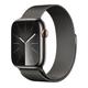 APPLE Watch Series 9 Cellular - 45 mm Graphite Stainless Steel Case with Graphite Milanese Loop, Stainless Steel