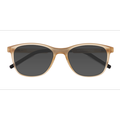 Unisex s horn Matte Crystal Brown Plastic Prescription sunglasses - Eyebuydirect s Resurge