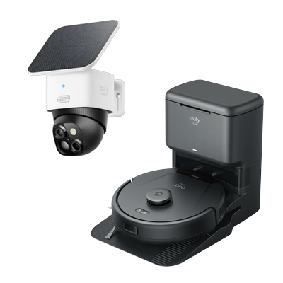 SoloCam S340 + eufy Clean L60 Saugroboter mit Absaugstation Image