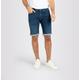 Jeansbermudas MAC "Jogn Bermuda" Gr. 35, N-Gr, blau (night blue vintage wash) Herren Jeans