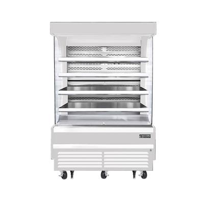 Everest Refrigeration EOMV-60-W-28-T 60" Vertical Open Air Cooler w/ 5 Levels, White, 230v