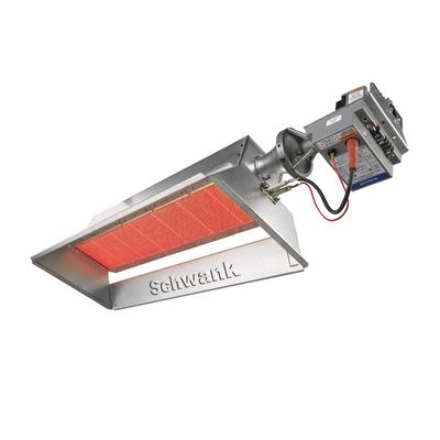 Schwank EC-00100-NG 63 3/4" Ceiling Mount Indoor Gas Infrared Heater - 100, 000 BTU, Natural Gas, Silver, Gas Type: NG