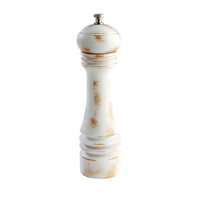 Libbey APS40537 9 1/8"H Pepper Mill - German Beachwood, Vintage White