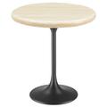 Modway Lippa Pedestal End Table Aluminum in White | 21 H x 19.5 W x 19.5 D in | Wayfair EEI-6745-WHI-TRA