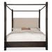 Hooker Furniture Retreat Canopy Bed Wood & /Upholstered/Polyester in Brown | 90 H x 81.5 W x 88 D in | Wayfair 6950-90466-99