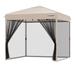 Specstar Outdoor Steel Easy Pop-Up Tent w/ Mosquito Netting Metal/Steel/Soft-top in Gray | 103.1 H x 94.5 W x 94.5 D in | Wayfair wal-VH1325-BE