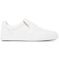 White Embossed Slip-on Sneakers