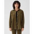 Organic Cotton Stretch Corduroy Shirt Jacket