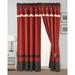 Red Barrel Studio® Arinjay Polyester Room Darkening Curtain Pair 84.0 H x 60.0 W in red/brownPolyester in Spice/Brown/Coffee Cream | Wayfair