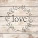 Gracie Oaks Love On Canvas by Lux + Me Designs Print Canvas in Black/Brown | 12 H x 12 W x 1.25 D in | Wayfair D7DE3BDF11494D36A03F244B2F43A459