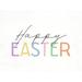 The Holiday Aisle® Happy Easter On Canvas by Lady Louise Designs Print Canvas in Black/Indigo/Yellow | 8 H x 12 W x 1.25 D in | Wayfair