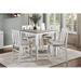 Red Barrel Studio® Josefina Rectangular 36" L x 36" W Dining Set Wood in Brown/Gray/White | 36.5 H x 36 W x 36 D in | Wayfair