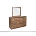 Birch Lane™ Nexus 6 - Drawer Dresser (MIRROR NOT INCLUDED) Wood in Brown | 38 H x 61.5 W x 19.75 D in | Wayfair 7CDBB3AEAF1F4355AA2CD56561496617