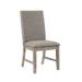 Red Barrel Studio® Jorddy Polyester Side Chair Dining Chair Upholstered in Brown/Gray | 39.5 H x 20 W x 25 D in | Wayfair