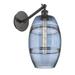 Breakwater Bay Vaz Steel Armed Sconce Glass in Gray/Blue | 9.88 H x 8 W x 13 D in | Wayfair 97604815C85C488181E403A641C67C05