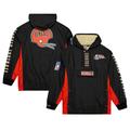 Men's Mitchell & Ness Black Cincinnati Bengals Team OG 2.0 Anorak Vintage Logo Quarter-Zip Windbreaker Jacket