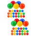 50 Pcs Lottery Ball Christmas Stockings Plastic Balls The Celebration Table Tennis Balls Calling Balls Child