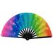 Fusipu Folding Fan Bamboo Rave Folding Hand Fan Portable Durable Stylish Wedding Decoration Fan