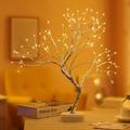108 LEDs Night Light Mini Christmas Tree Copper Wire Garland Lamp For Kids Home Bedroom Decoration Decor Fairy Light Holiday lighting USB Rechargeable