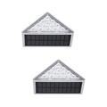 WYN 2pcs Solar Powered Outdoor Light Step Light Solar Fence Light Led Solar Stair Lamp